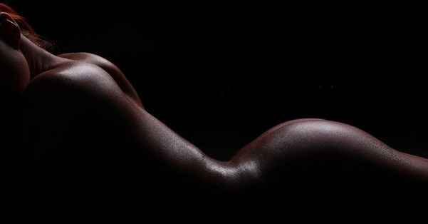38232958 - silhouette of a nude female